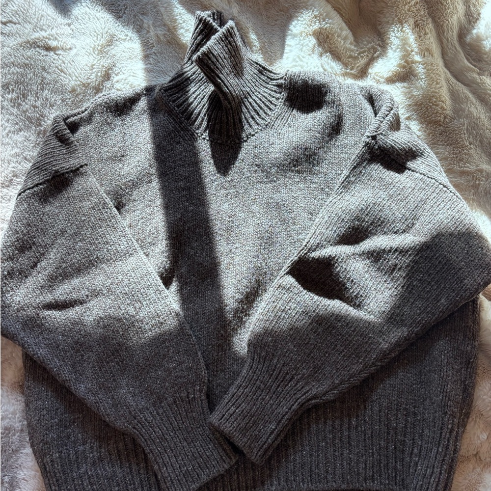 Babaa Brown Turtleneck Sweater - NO. 17 Jumper in Oak